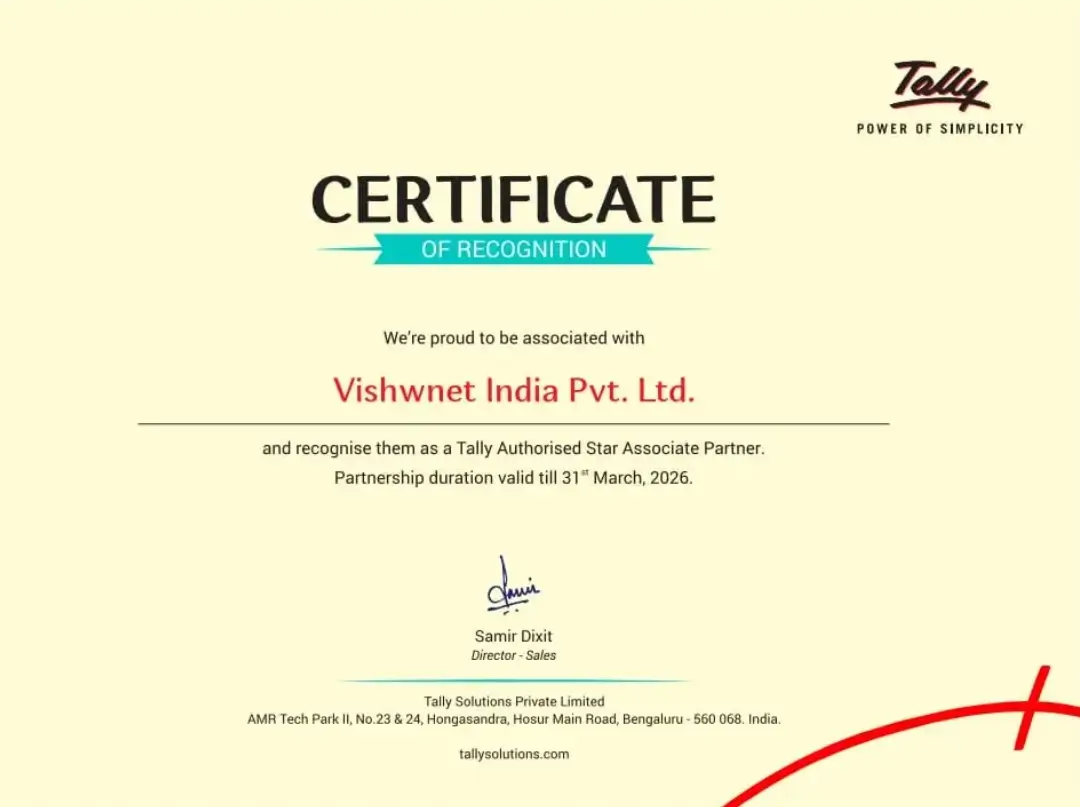 Tally Authorised Star Associate Partner