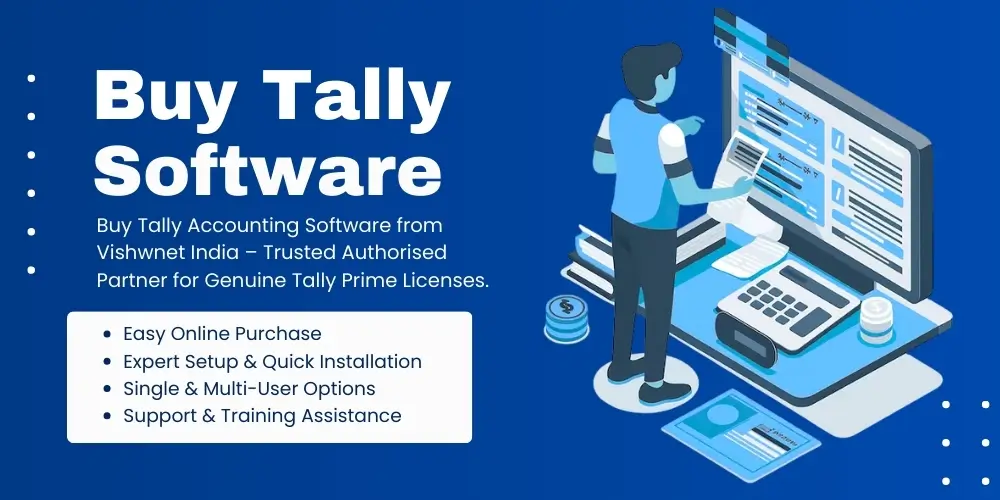 Buy Tally Accounting Software from Vishwnet India